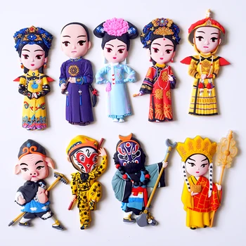 (5 vnt/lot), Kinų Pekinas, Pekino Operos personažai šaldytuvas magnetas Kūrybos Bruožai Šaldytuvas Pranešimas paskelbtas